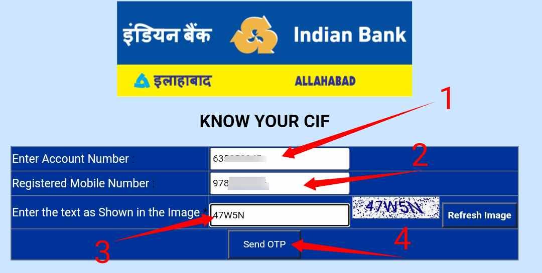 indian Allahabad bank cif number kaise pata kare