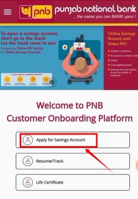 pnb account opening online