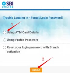 sbi net banking login password forgot kaise kare