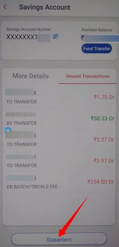 central bank of india account statement check