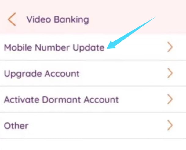 au bank account registered mobile number change online