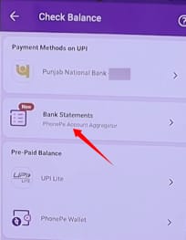 phone pe se bank statement kaise nikale