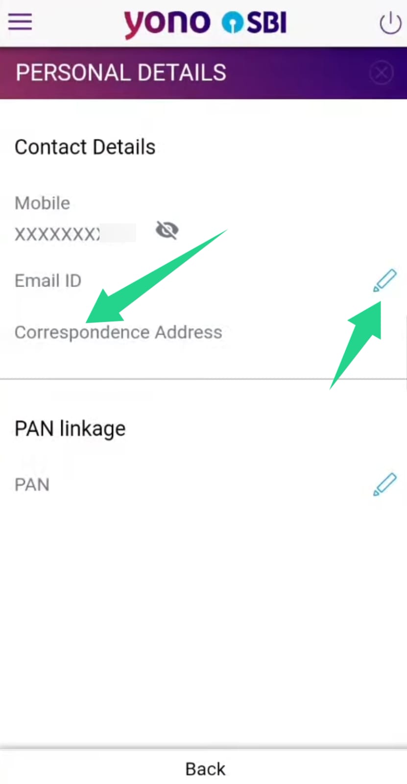 state bank of india me email id link