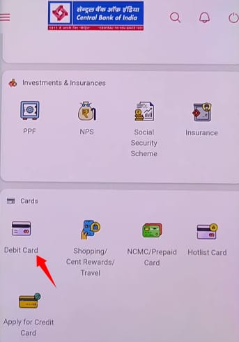 central bank debit card pin generation