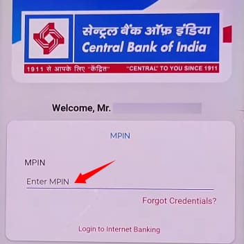 central bank of india atm pin generate