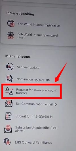 bank of baroda account transfer kaise kare