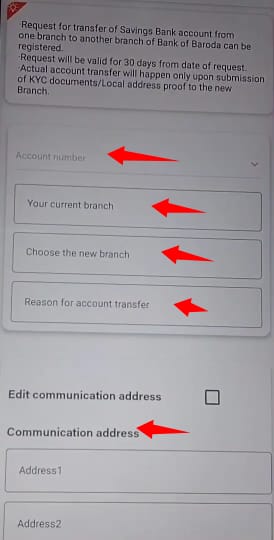 bob saving account transfer online