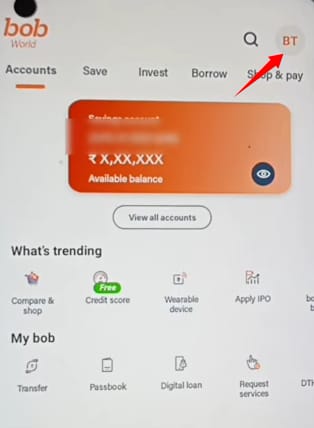 bob account email id link