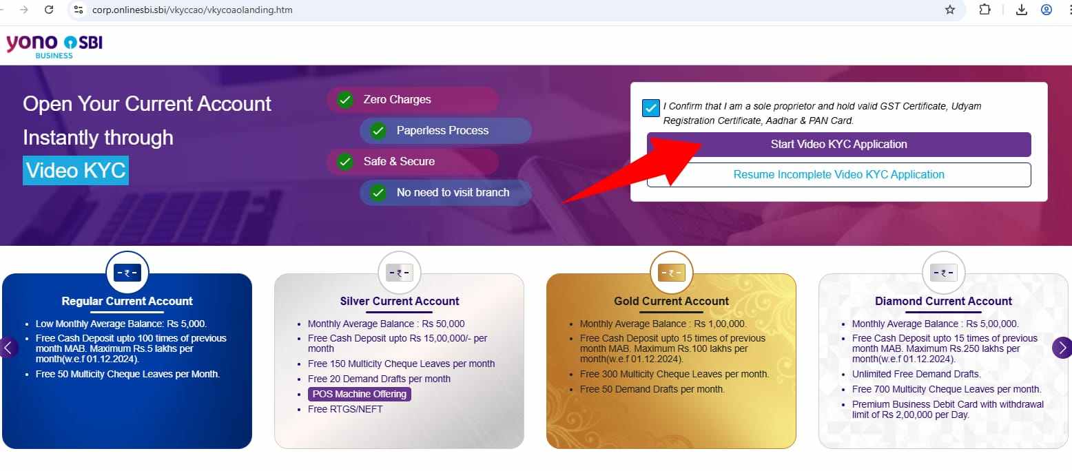 state bank of india current account open kaise kare
