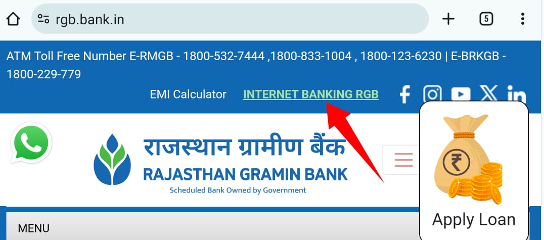 rajasthan ramin bank ki internet banking registration kaise kare